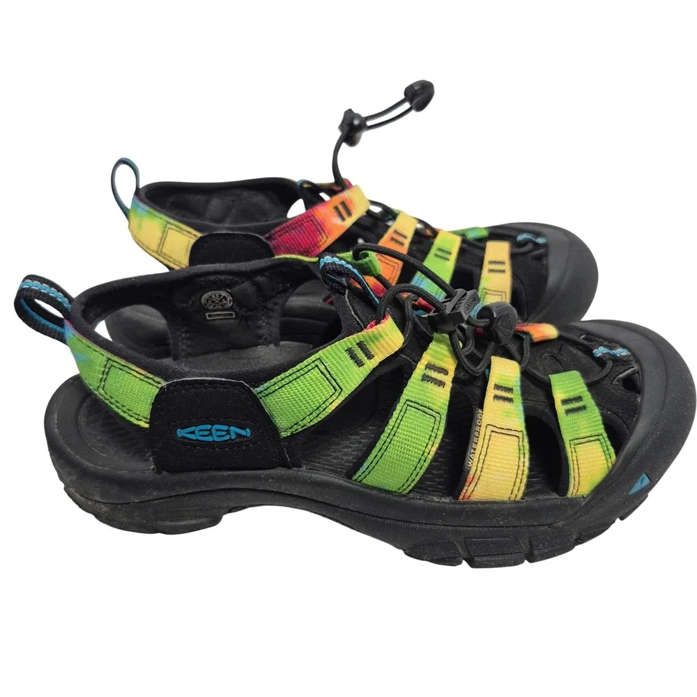 KEEN Newport H2 Sandals Womens 8.5 Multicolor Tie Dye Waterproof Hiking Shoes - Picture 2 of 8